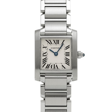 カルティエ タンクフランセーズ SM　 W51008Q3 シルバー レディース 時計 【中古】【wristwatch】