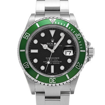 ロレックス サブマリーナ デイト 16610LV ブラック メンズ 時計 【中古】【wristwatch】