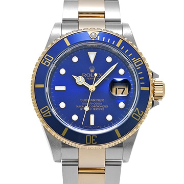 ロレックス サブマリーナ デイト 16613 ブルー メンズ 時計 【中古】【wristwatch】