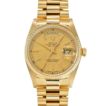 ロレックス デイデイト 18038 シャンパンモザイク メンズ 時計 【中古】【wristwatch】