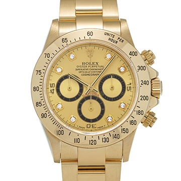ロレックス コスモグラフ デイトナ 16528G シャンパン/ダイヤモンド メンズ 時計 【中古】【wristwatch】