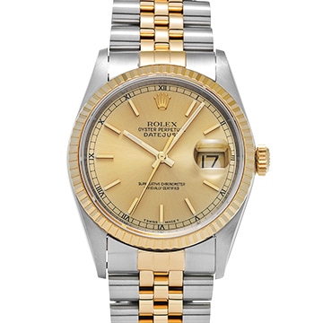 ロレックス デイトジャスト 16233 シャンパン メンズ 時計 【中古】【wristwatch】