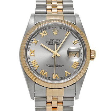 ロレックス デイトジャスト 16233 グレー メンズ 時計 【中古】【wristwatch】