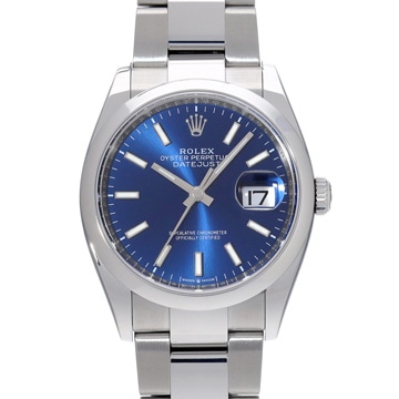 ロレックス デイトジャスト 36 126200 ブライトブルー メンズ 時計 【中古】【wristwatch】