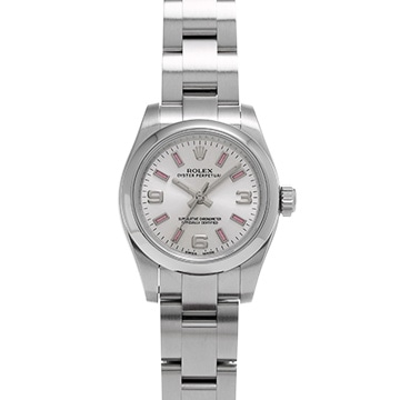 ロレックス オイスターパーペチュアル 26 176200 シルバー レディース 時計 【中古】【wristwatch】