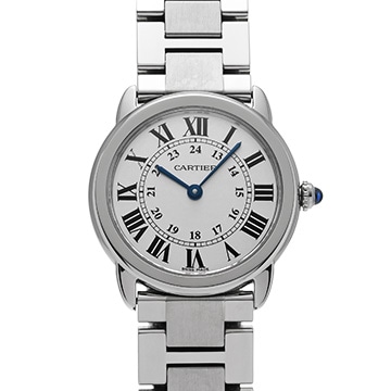 カルティエ ロンドソロ ドゥ カルティエ SM W6701004 シルバー レディース 時計 【中古】【wristwatch】