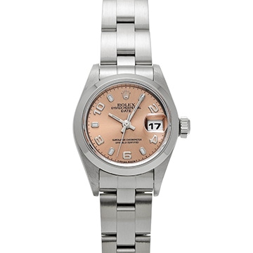 ロレックス オイスターパーペチュアル デイト 69160 ピンク レディース 時計 【中古】【wristwatch】