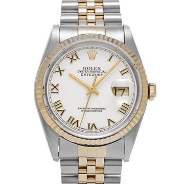 ロレックス デイトジャスト 16233 ホワイト メンズ 時計 【中古】【wristwatch】