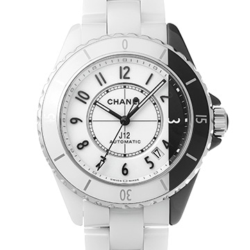 シャネル J12 パラドックス キャリバー12.1 38MM H6515 ホワイトラッカー/ブラックラッカー メンズ 時計 【中古】【wristwatch】