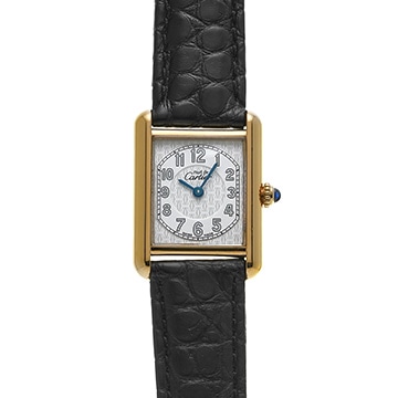 カルティエ マストタンク MM W1013854 ホワイト レディース 時計 【中古】【wristwatch】