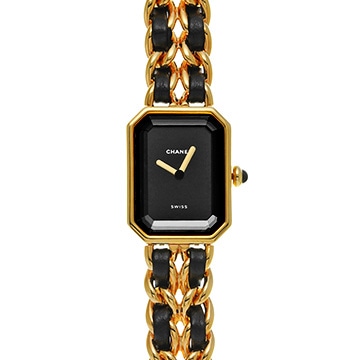 シャネル プルミエール S H0001 ブラック レディース 時計 【中古】【wristwatch】