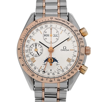 オメガ スピードマスター トリプルカレンダー ムーンフェイズ 3336.20 アイボリー メンズ 時計 【中古】【wristwatch】