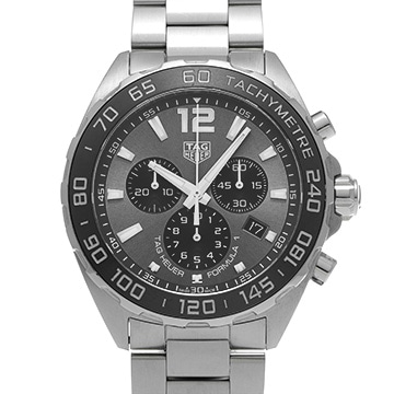 タグ ホイヤー フォーミュラ1 クォーツ クロノグラフ CAZ1011.BA0842 グレー/ブラック メンズ 時計 【中古】【wristwatch】