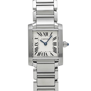 カルティエ タンクフランセーズ SM　 W51008Q3 シルバー レディース 時計 【中古】【wristwatch】