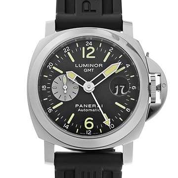 パネライ ルミノール GMT PAM00088 ブラック/シルバー メンズ 時計 【中古】【wristwatch】