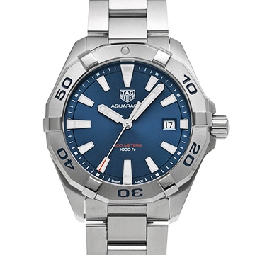 タグ ホイヤー アクアレーサー クォーツ WBD1112.BA0928 ブルー メンズ 時計 【中古】【wristwatch】