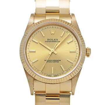 ロレックス オイスターパーペチュアル 14238 シャンパン メンズ 時計 【中古】【wristwatch】
