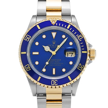 ロレックス サブマリーナ デイト 16613 ブルー メンズ 時計 【中古】【wristwatch】