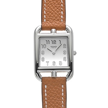 エルメス ケープコッド ドゥブルトゥール CC1.210 シルバー レディース 時計 【中古】【wristwatch】