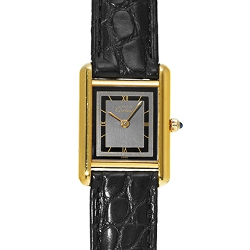 カルティエ マストタンク ヴェルメイユ 66001 グレー レディース 時計 【中古】【wristwatch】