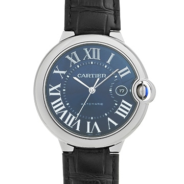 カルティエ バロンブルー ドゥ カルティエ 42mm WSBB0027 ブルー メンズ 時計 【中古】【wristwatch】
