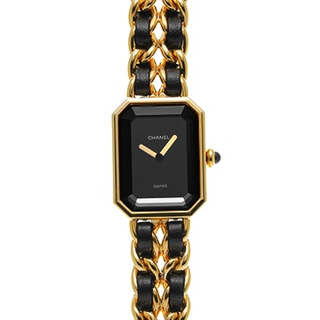 シャネル プルミエール S H0001 ブラック レディース 時計 【中古】【wristwatch】