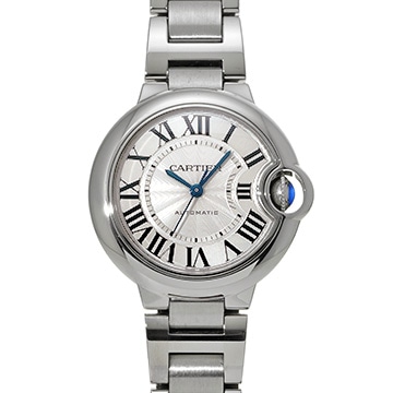 カルティエ バロンブルー ドゥ カルティエ 33mm WSBB0044 シルバー レディース 時計 【中古】【wristwatch】