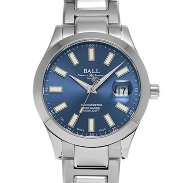 ボールウォッチ エンジニア　マーベライト クロノメーター NM9026C-S6CJ-BE ブルー メンズ 時計 【中古】【wristwatch】