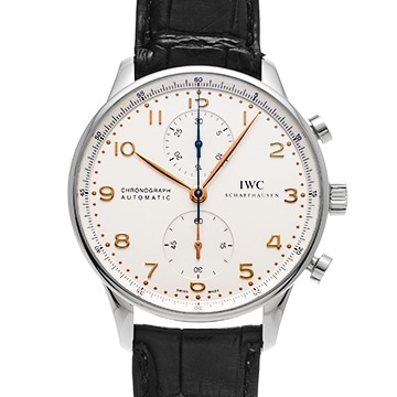 IWC ポルトギーゼ クロノグラフ IW371445 シルバー メンズ 時計 【中古】【wristwatch】