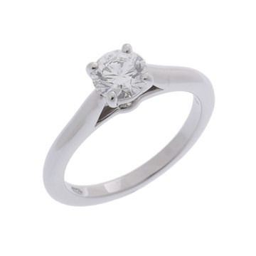 カルティエ 1895ソリテール リング #47 シルバー CRN4139448 Pt950プラチナ レディース ジュエリー 【中古】【jewelry】