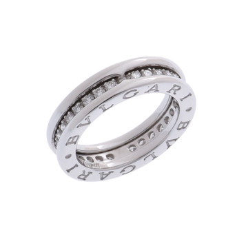 ブルガリ B.ZERO1リング XS #46 シルバー K18ホワイトゴールド WG レディース ジュエリー 【中古】【jewelry】