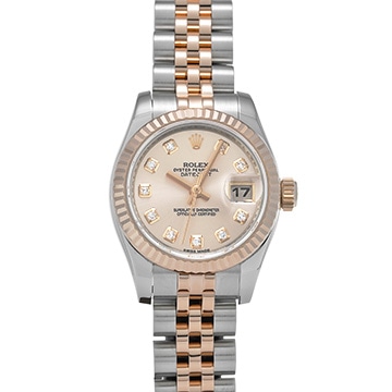 ロレックス デイトジャスト 179171G ピンク/ダイヤモンド レディース 時計 【中古】【wristwatch】