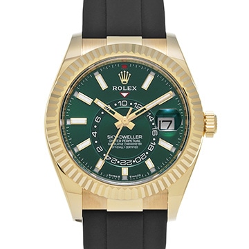 ロレックス スカイドゥエラー 336238 ブライトグリーン メンズ 時計 【新品】【wristwatch】