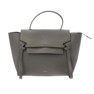 セリーヌ ベルトバッグ ミニ グレー 189103ZVA グレインドカーフ レディース バッグ 【中古】【bag】