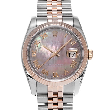 ロレックス デイトジャスト 36 116231NR ブラックシェル メンズ 時計 【中古】【wristwatch】