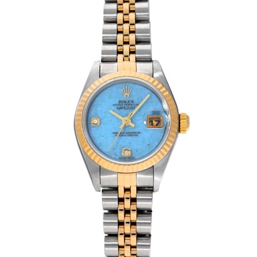ロレックス デイトジャスト 79173 ブルージェダイト レディース 時計 【中古】【wristwatch】