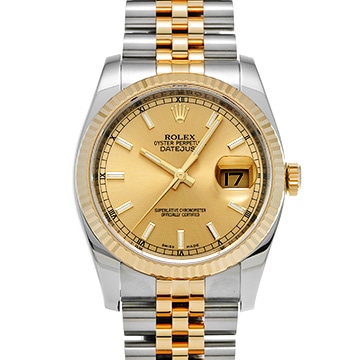 ロレックス デイトジャスト 116233 シャンパン メンズ 時計 【中古】【wristwatch】