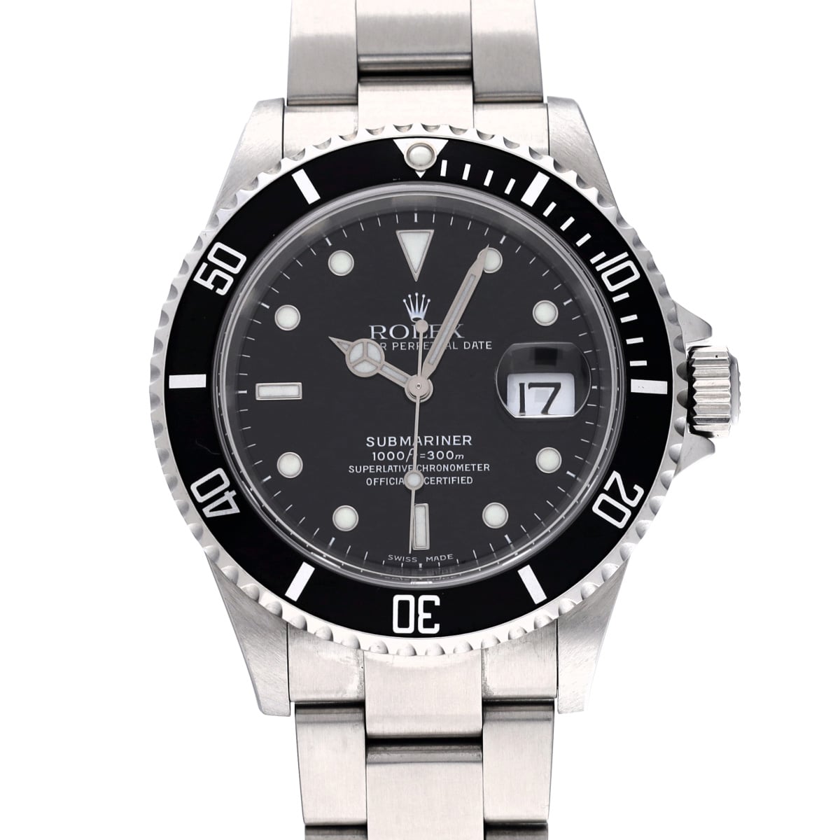 ロレックス サブマリーナ デイト 16610 ブラック メンズ 時計 【中古】【wristwatch】