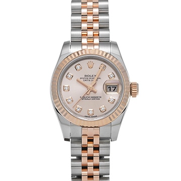 ロレックス デイトジャスト 179171G ピンク/ダイヤモンド レディース 時計 【中古】【wristwatch】