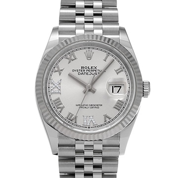 ロレックス デイトジャスト 36 126234 シルバー/ダイヤモンド メンズ 時計 【中古】【wristwatch】