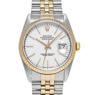 ロレックス デイトジャスト 16233 ホワイト メンズ 時計 【中古】【wristwatch】