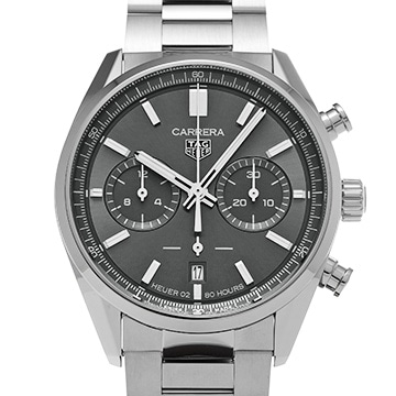タグ ホイヤー カレラ ホイヤー02 クロノグラフ キャリバーTH20-00 CBN2012.FC6483 グレー メンズ 時計 【中古】【wristwatch】