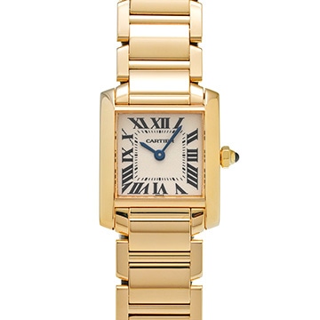 カルティエ タンク フランセーズ SM W50002N2 シルバー レディース 時計 【中古】【wristwatch】