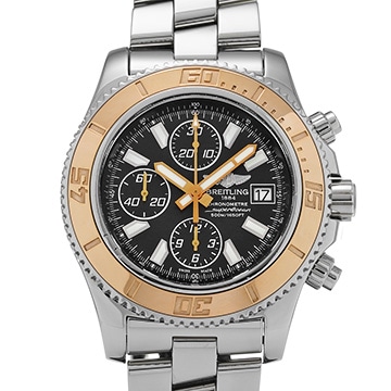 ブライトリング スーパーオーシャン クロノグラフ C109B84PRS ブラック メンズ 時計 【中古】【wristwatch】