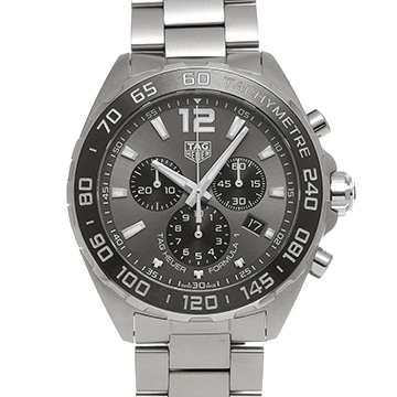 タグ ホイヤー フォーミュラ1 クォーツ クロノグラフ CAZ1011.BA0842 グレー/ブラック メンズ 時計 【中古】【wristwatch】