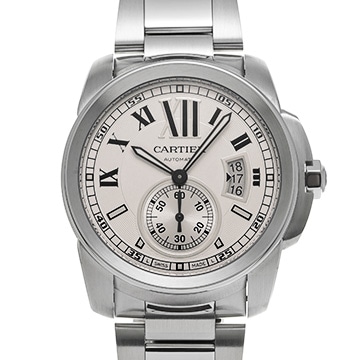 カルティエ カリブル ドゥ カルティエ W7100015 シルバー メンズ 時計 【中古】【wristwatch】