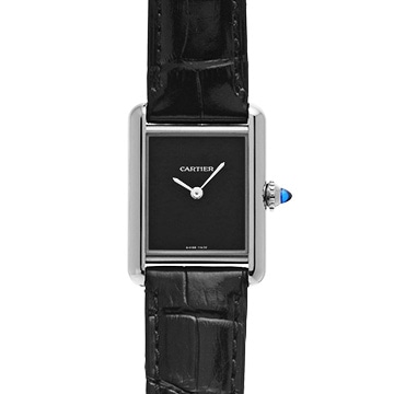 カルティエ タンク マスト ドゥ カルティエ ウォッチ SM WSTA0071 ブラックラッカー メンズ 時計 【中古】【wristwatch】