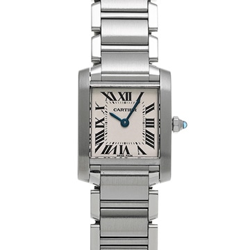 カルティエ タンクフランセーズ SM W51008Q3 シルバー レディース 時計 【中古】【wristwatch】