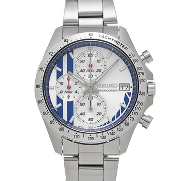 セイコー ワイルドスピード ブライアンモデル 8T67-01D0 シルバー/ブルー メンズ 時計 【中古】【wristwatch】