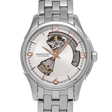 ハミルトン ジャズマスター オープンハート H325651 シルバー メンズ 時計 【中古】【wristwatch】